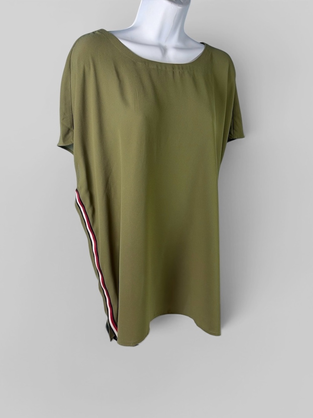 Tommy Hilfiger Women Olive Sleeveless Lightweight Blouse Size XXL NWT